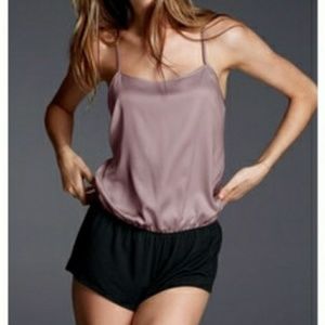 Victoria's Secret satin and jersey romper